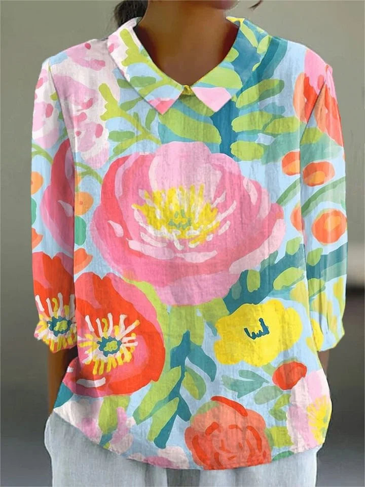 Vintage Colourful Blouse