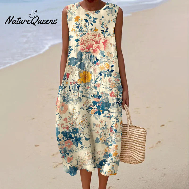 Sylvie | Retro Floral Garden Dress