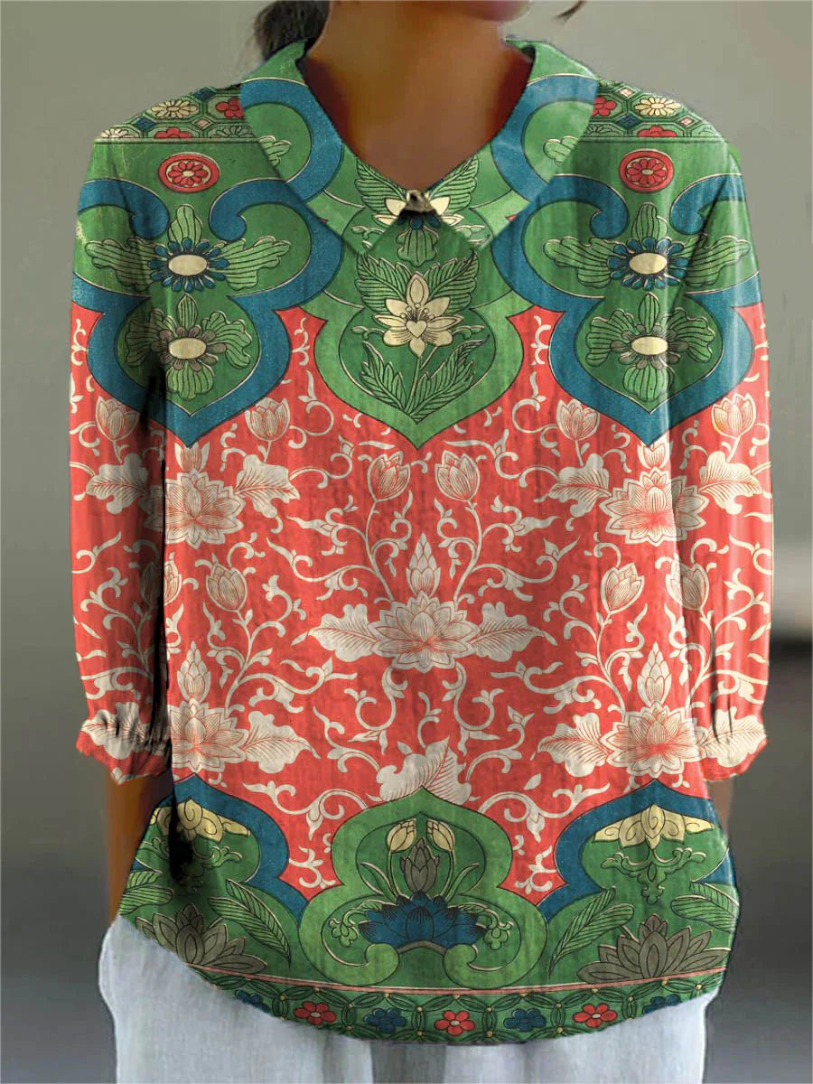 Vintage Colourful Blouse