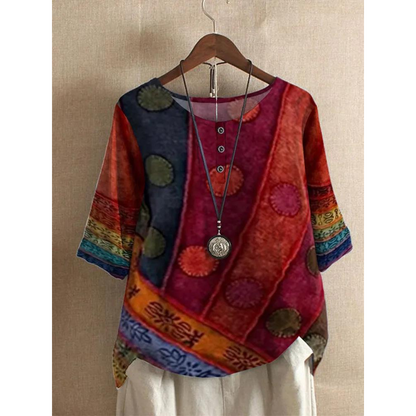 Nicole - Colorful Bohemian Top
