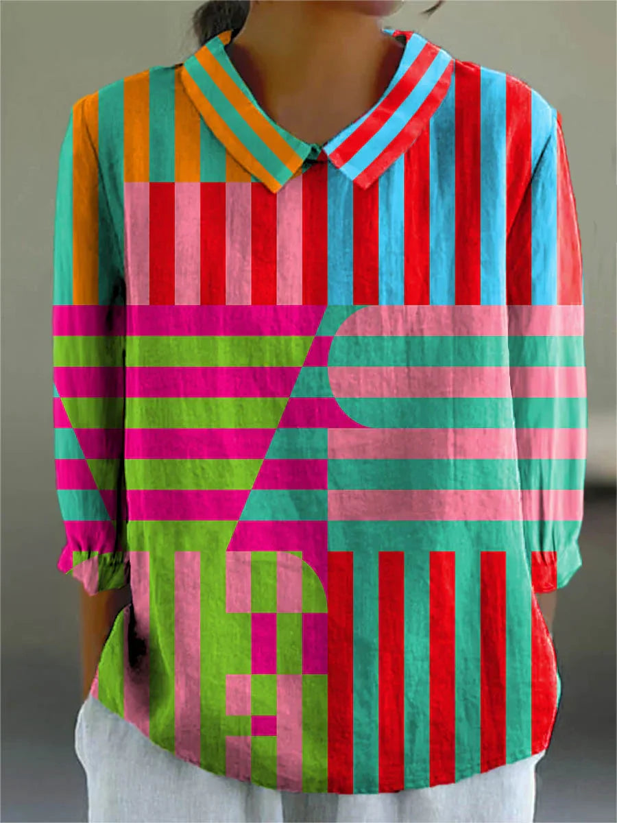 Vintage Colourful Blouse