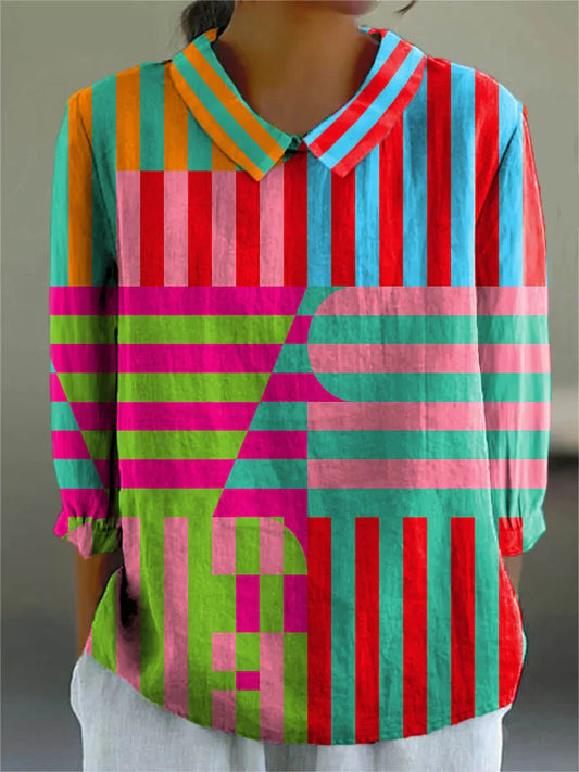 Vintage Colourful Blouse