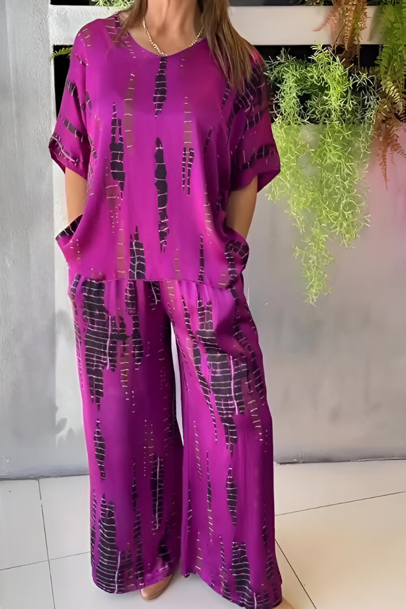 Vivian | Casual two-piece set with a crew neck