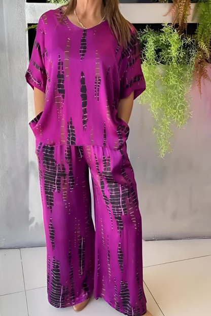 Vivian | Casual two-piece set with a crew neck