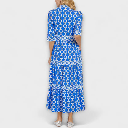 Diane | Midi Dress with Chain Pattern