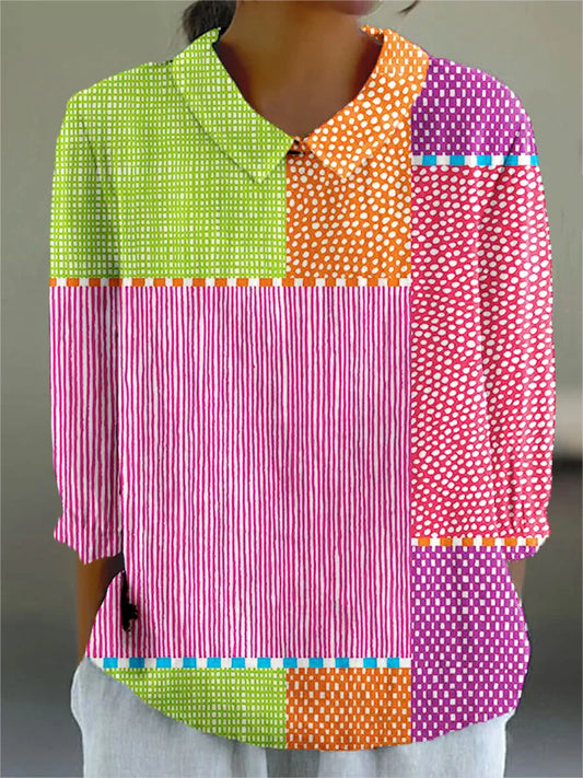 Vintage Colourful Blouse