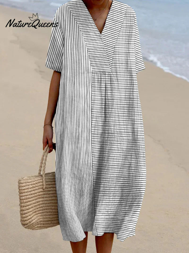 Lina | Relaxed Striped Dress
