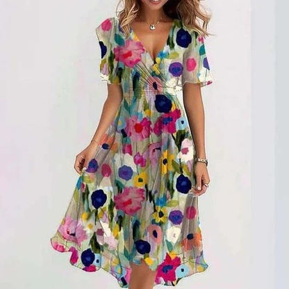 Nallely | Stylish Floral Wrap Dress