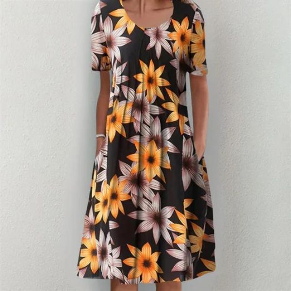 Soline | Graceful Floral Dress