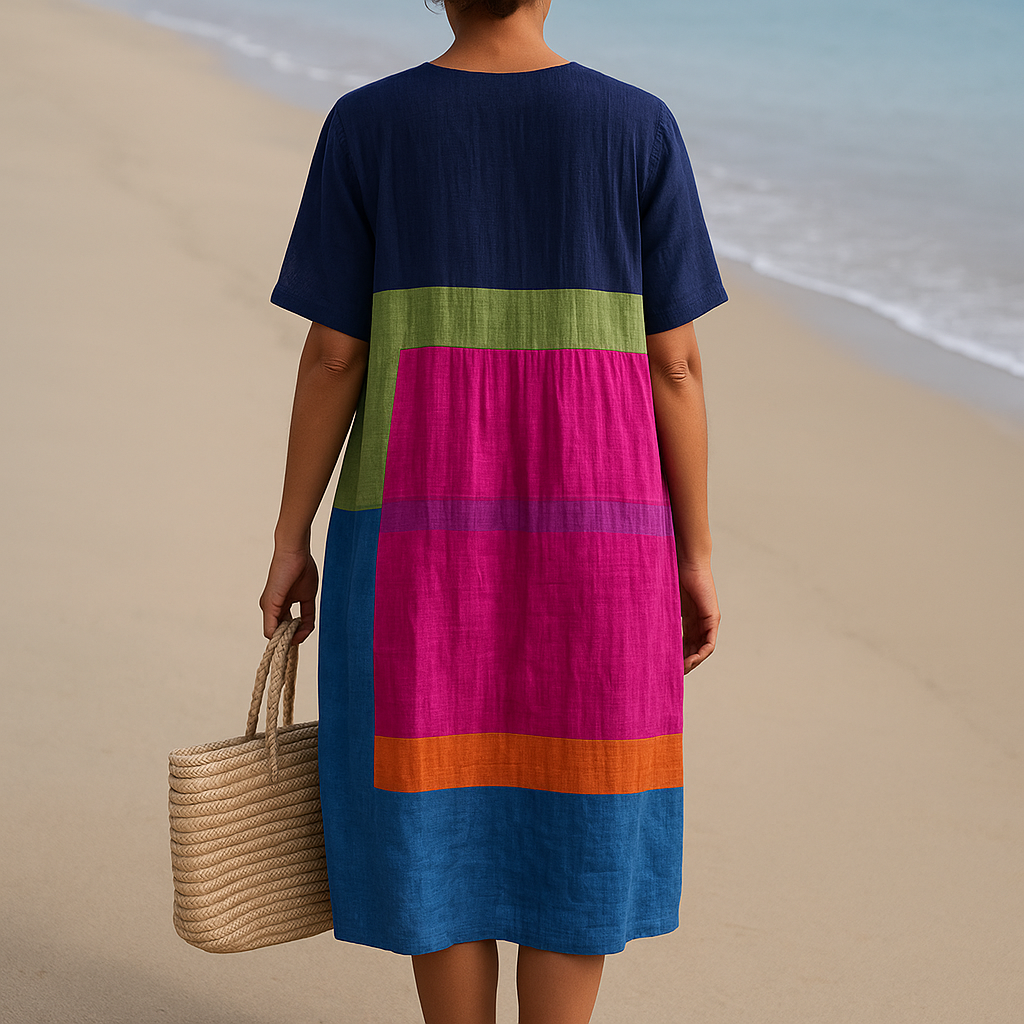 Ariane | Vibrant Color Block Dress