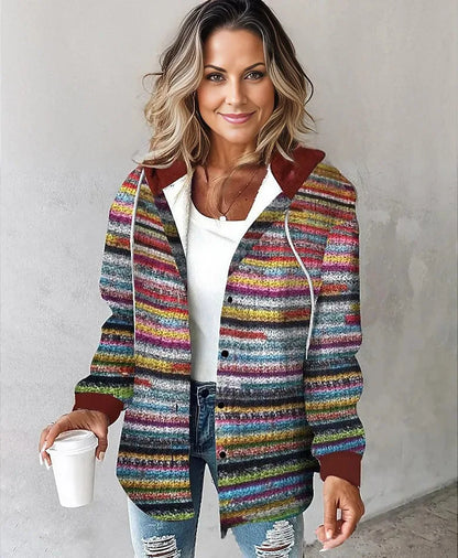Chic Plaid Hooded Coat™