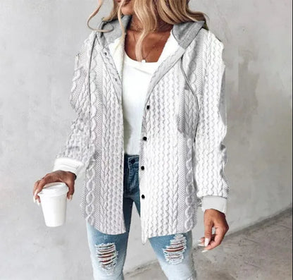 Chic Plaid Hooded Coat™