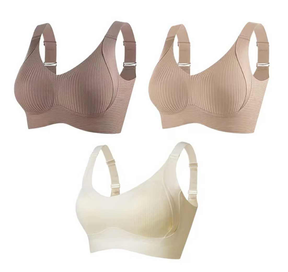 CELINE | Pack of 3 comfort bras without underwire 2+1 FREE