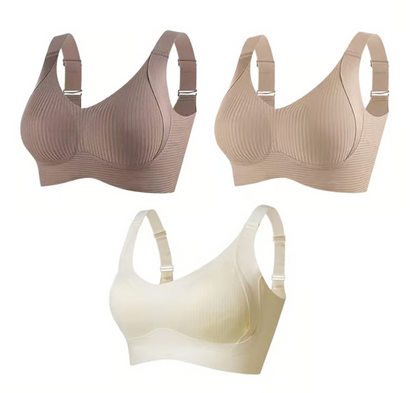 CELINE | Pack of 3 comfort bras without underwire 2+1 FREE