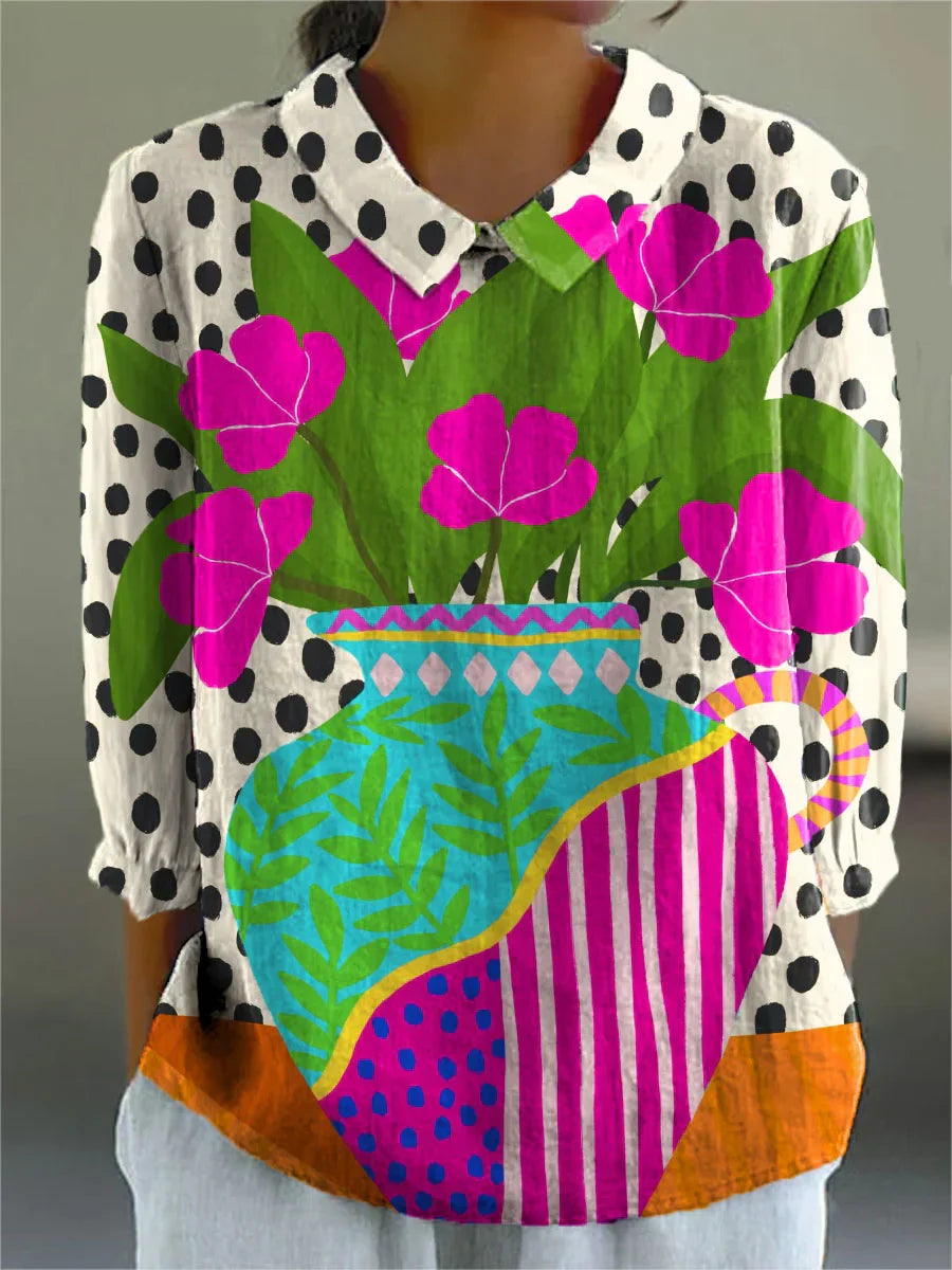 Vintage Colourful Blouse