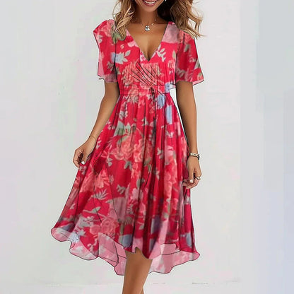 Nallely | Stylish Floral Wrap Dress
