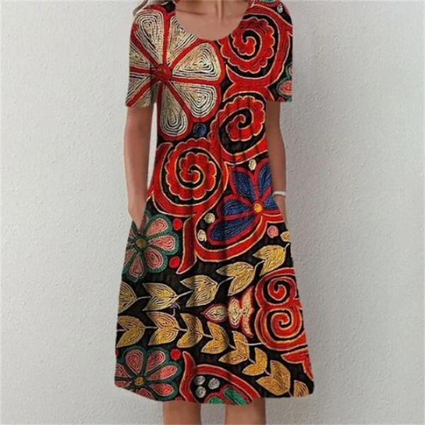 Louna | Contemporary Patchwork Dress