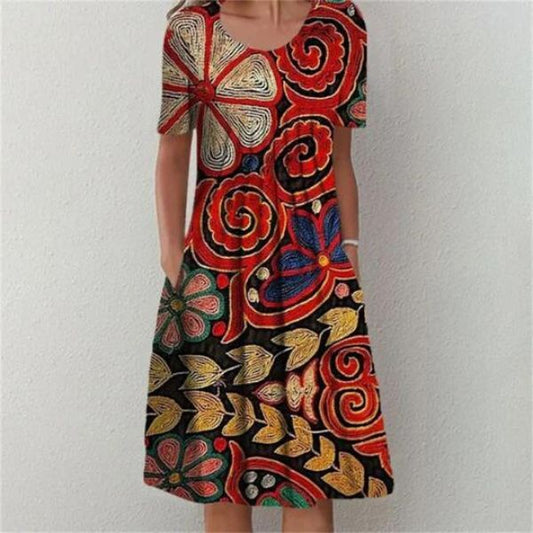 Louna | Contemporary Patchwork Dress