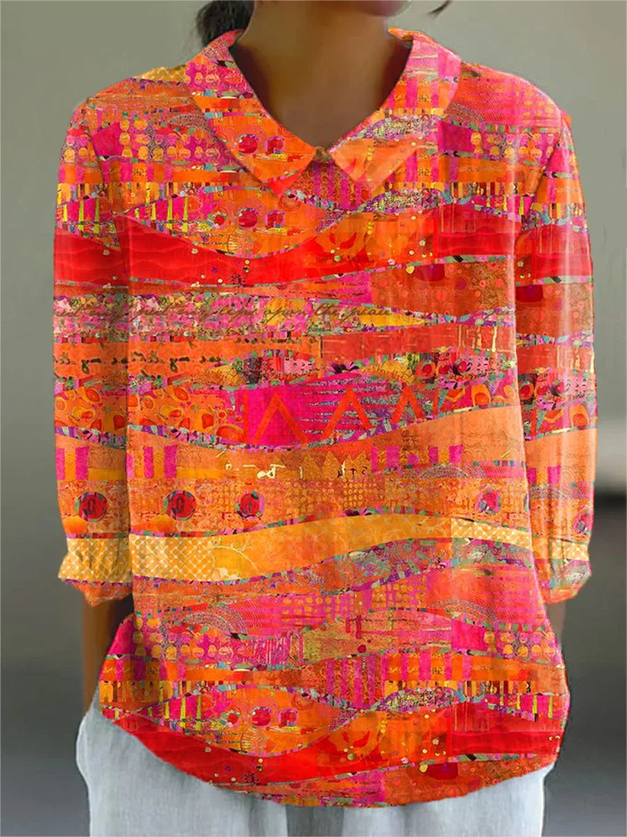 Vintage Colourful Blouse