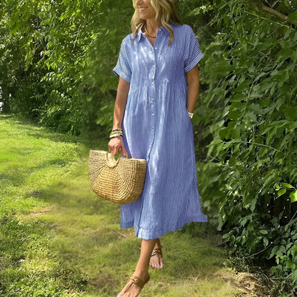 Edriel™ | Soft Drape Mid-Length Winter Dress