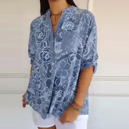 Rachel | Printed Button-Up Shirt