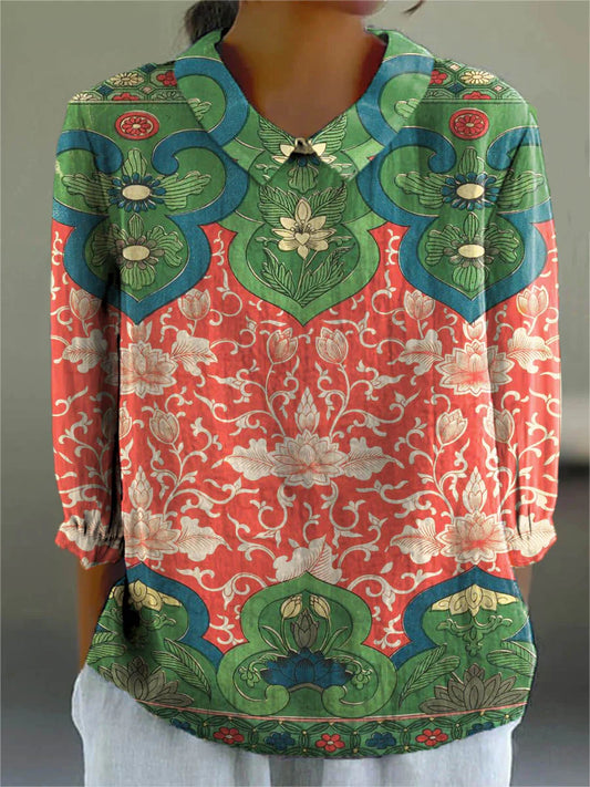 Vintage Colourful Blouse