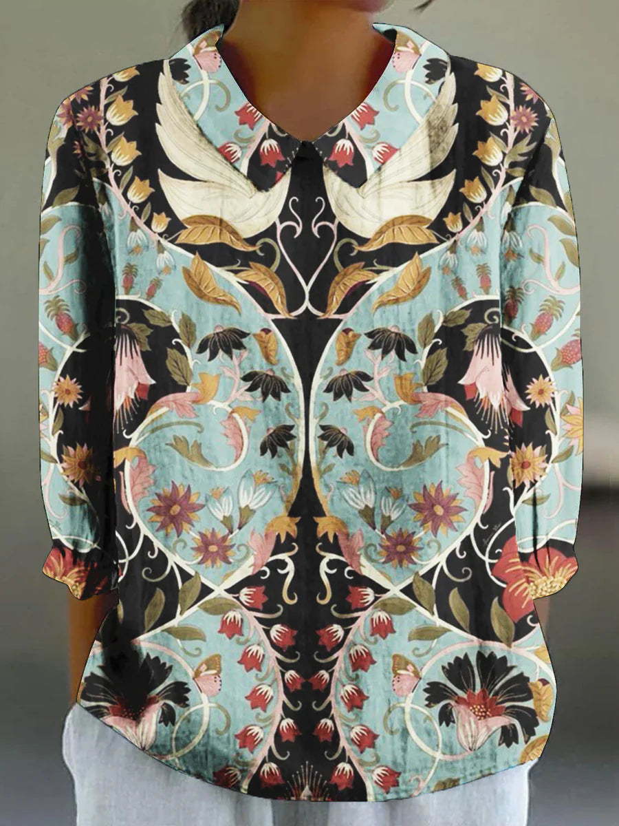 Vintage Colourful Blouse